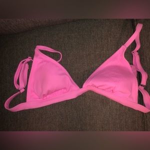 Pink Triangle Bikini Top